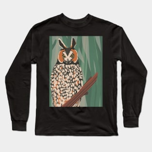 Long-eared Owl Long Sleeve T-Shirt